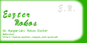 eszter mokos business card